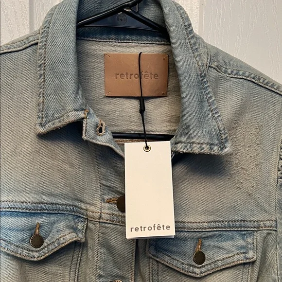 Retrofete Lema Denim Dress - Size Large - Picture 3 of 7